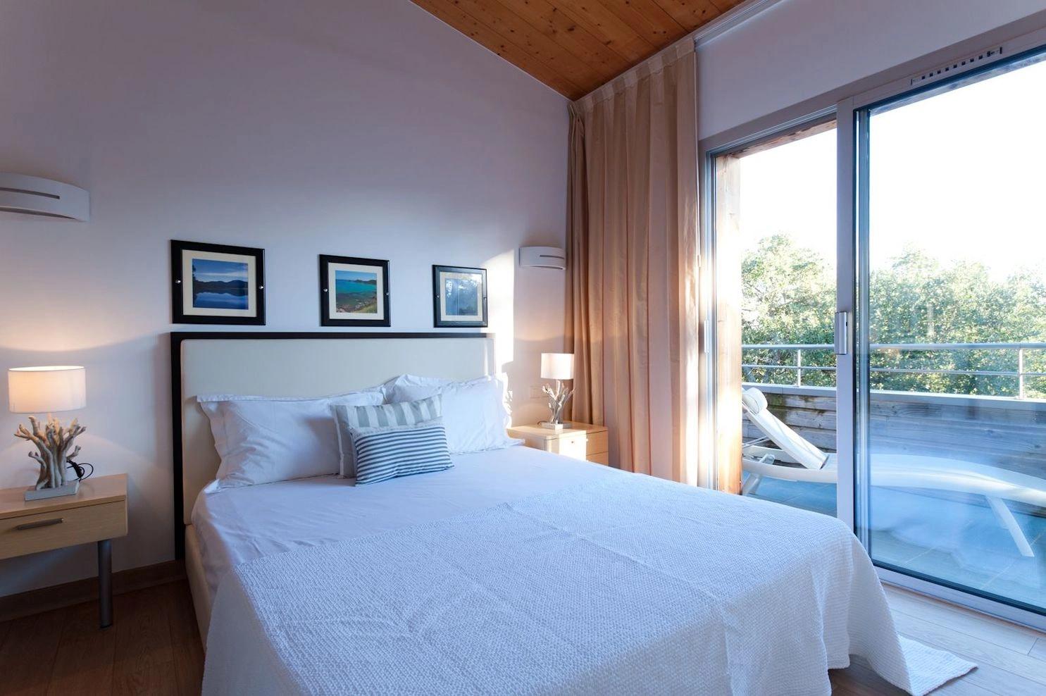 Chambre avec vue dans nos appartements à Santa Giulia