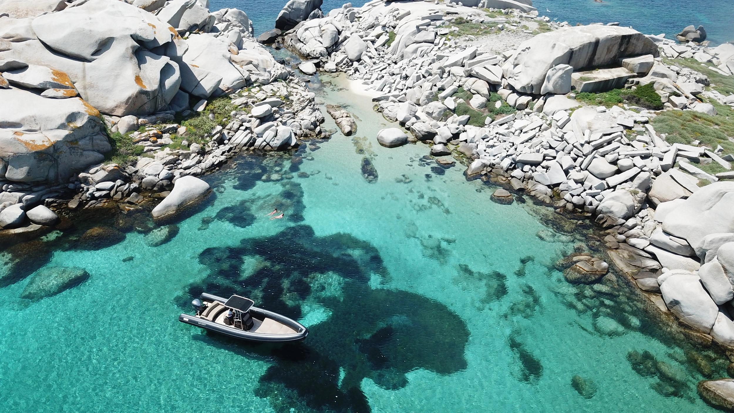 Balade en bateau à Santa Giulia