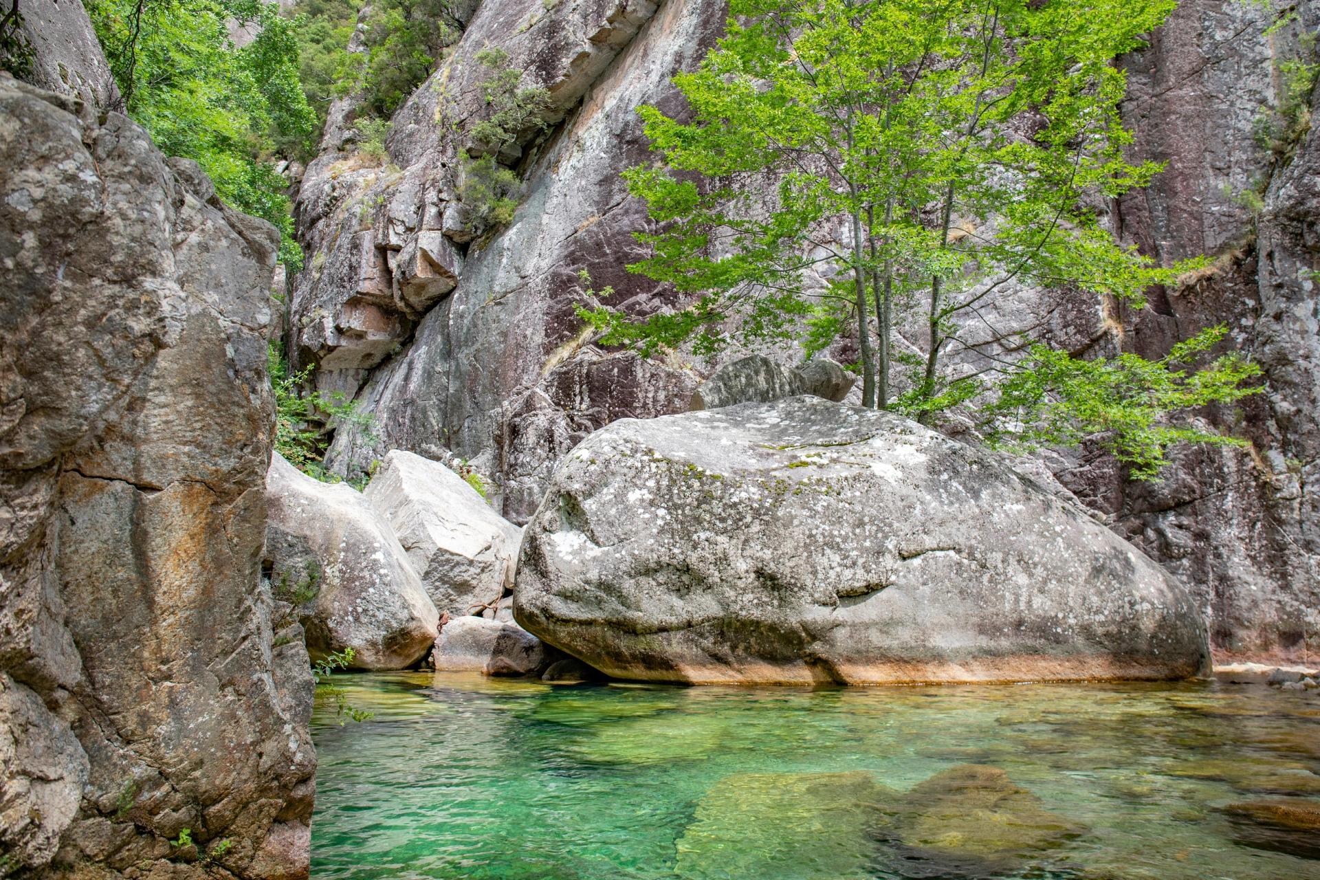 le cadre des aiguilles de Bavella en Corse-du-Sud